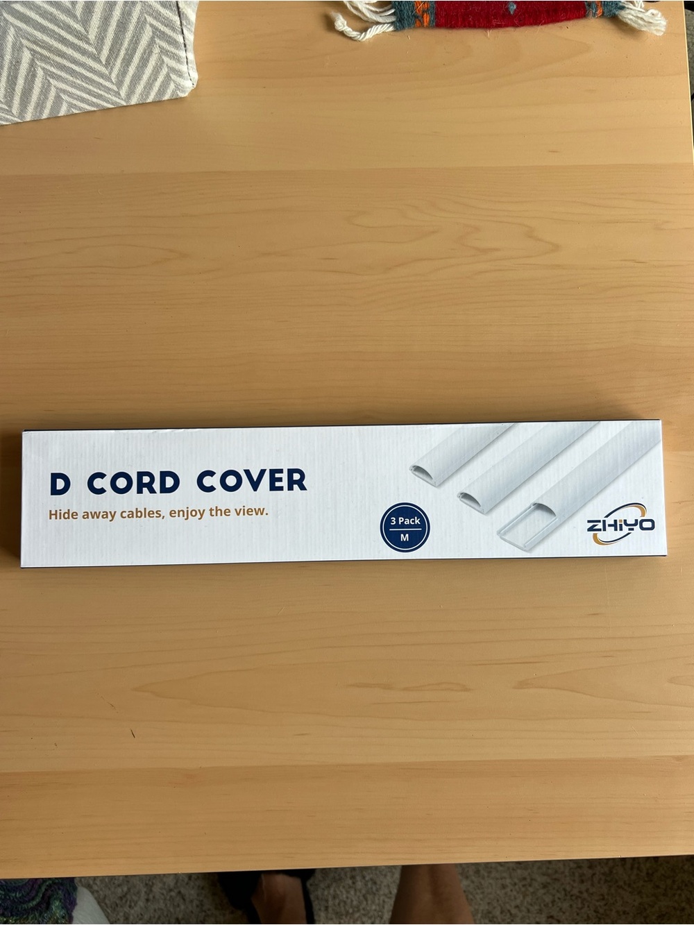 Beige Cream Ivory tone D Cord Cover - electronics cord hide away 3 Pack